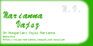 marianna vajsz business card